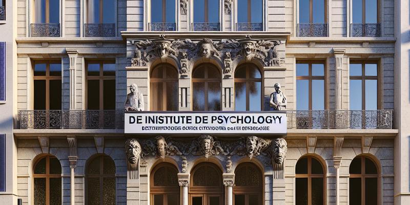 Lyon 2 : L'Institut de Psychologie et ses Spécificités